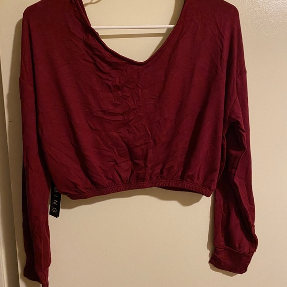 Timing Red Crop Top - Picture 3 of 3